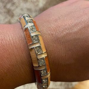 Peachy Hinged Bangle